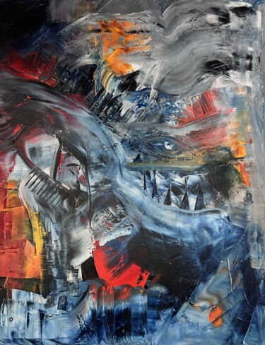 Malerei mit dem Titel "Change Nr 7 Arc" von Kemal Yazici, Original-Kunstwerk, Öl