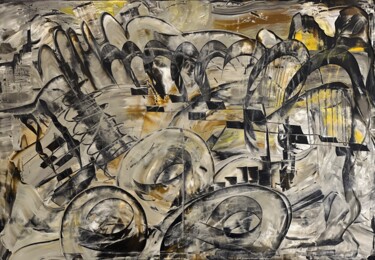 Malerei mit dem Titel "Change Nr 9 Arc" von Kemal Yazici, Original-Kunstwerk, Öl