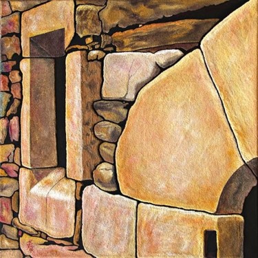 Peinture intitulée "le Mur" par Kempfi, Œuvre d'art originale, Huile