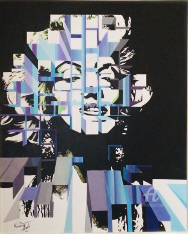 Peinture intitulée "Marilyn Monroe - Fu…" par Kémyart, Œuvre d'art originale, Acrylique