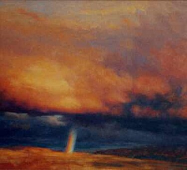 Painting titled "Study of Rainbow" by Ken Bushe, Original Artwork
