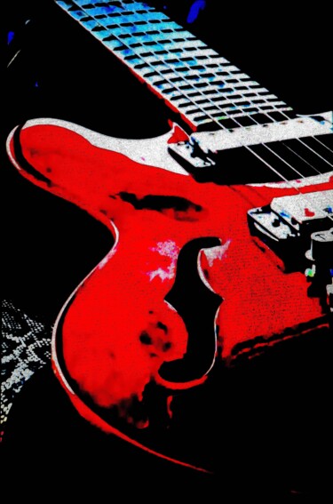 摄影 标题为“Guitar 100” 由Ken Lerner, 原创艺术品, 数码摄影