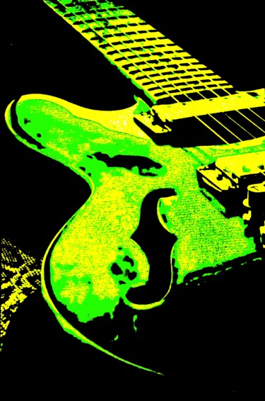Fotografie mit dem Titel "Guitar 101g2" von Ken Lerner, Original-Kunstwerk, Digitale Fotografie