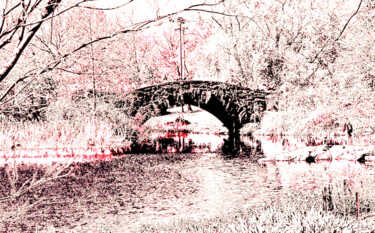 Fotografia intitulada "Central Park - Bow…" por Ken Lerner, Obras de arte originais, Fotografia digital