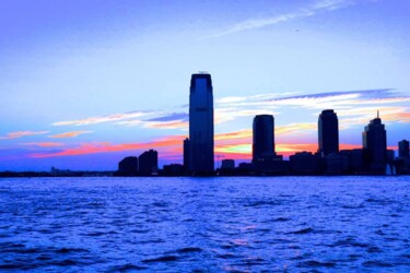 Fotografia intitulada "New Jersey Skyline…" por Ken Lerner, Obras de arte originais, Fotografia digital