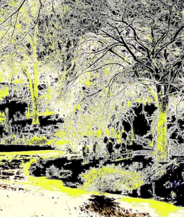 Photographie intitulée "Central Park Snow 8…" par Ken Lerner, Œuvre d'art originale, Photographie numérique