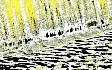 Photography titled "Cascading Water 100…" by Ken Lerner, Original Artwork, Digital Photography