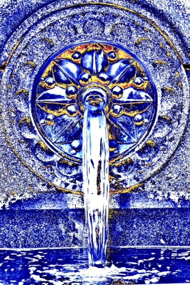 Fotografie mit dem Titel "Fountain at City Ha…" von Ken Lerner, Original-Kunstwerk, Digitale Fotografie