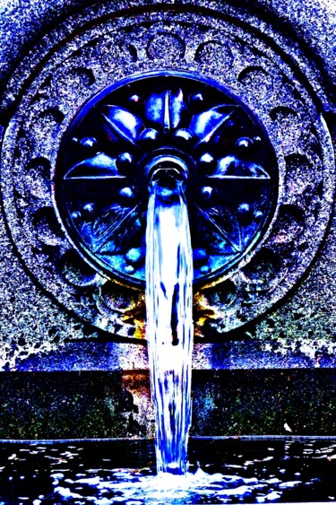Fotografia intitulada "Fountain at City Ha…" por Ken Lerner, Obras de arte originais, Fotografia digital