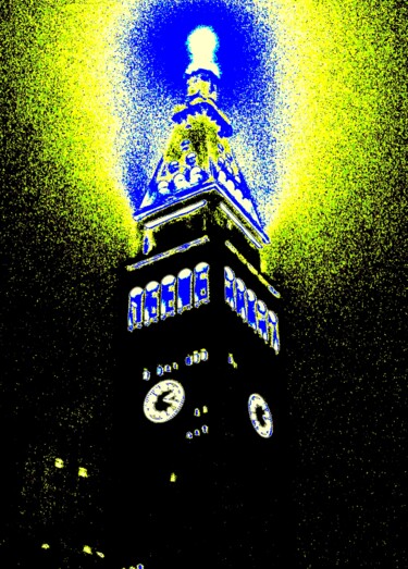 Fotografia intitolato "Met Life Tower 22x9c" da Ken Lerner, Opera d'arte originale, Fotografia digitale