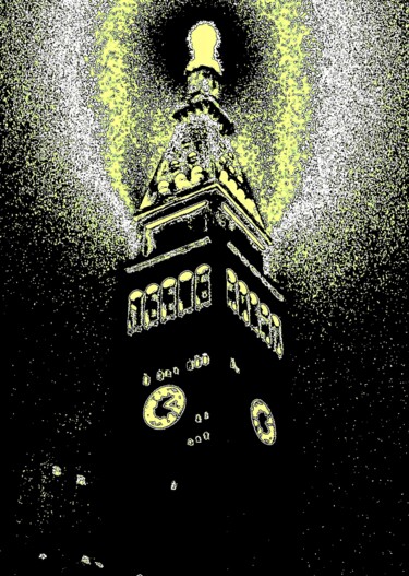 Фотография под названием "Met Life Tower 22x9…" - Ken Lerner, Подлинное произведение искусства, Цифровая фотография