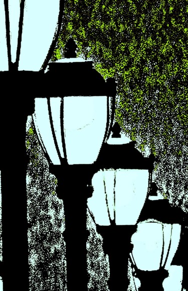 Fotografía titulada "Lamps 1l11" por Ken Lerner, Obra de arte original, Fotografía digital