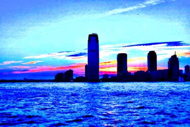 Photography titled "New Jersey Skyline…" by Ken Lerner, Original Artwork, Digital Photography