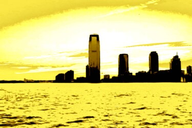 Photography titled "New Jersey Skyline…" by Ken Lerner, Original Artwork, Digital Photography