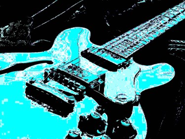 Фотография под названием "Guitar 7c11b" - Ken Lerner, Подлинное произведение искусства, Цифровая фотография