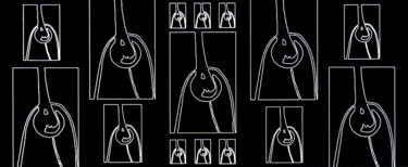 Фотография под названием "Headphones 1x7" - Ken Lerner, Подлинное произведение искусства, Цифровая фотография