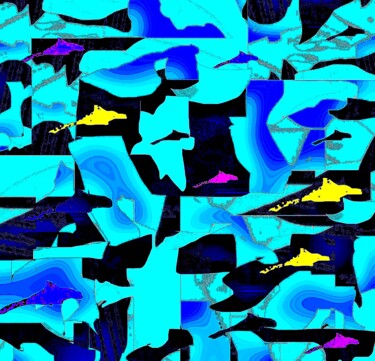 Фотография под названием "Sharks 1a2b" - Ken Lerner, Подлинное произведение искусства, Цифровая фотография