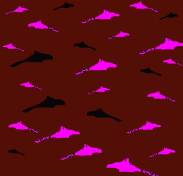 Fotografía titulada "Sharks Crossing 1b1…" por Ken Lerner, Obra de arte original, Fotografía manipulada