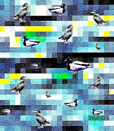 Fotografia zatytułowany „Birds Boogie on Bro…” autorstwa Ken Lerner, Oryginalna praca, Fotografia cyfrowa
