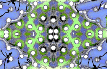 Фотография под названием "Subway Dots 4x6g7" - Ken Lerner, Подлинное произведение искусства, Цифровая фотография