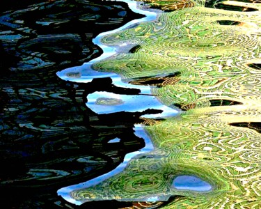 Photographie intitulée "Water 610a" par Ken Lerner, Œuvre d'art originale, Photographie numérique