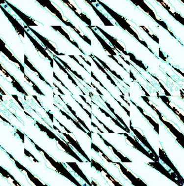 Фотография под названием "Wave Geometric 1f23" - Ken Lerner, Подлинное произведение искусства, Цифровая фотография