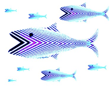 Fotografia zatytułowany „Fish 21b6” autorstwa Ken Lerner, Oryginalna praca, Fotografia cyfrowa