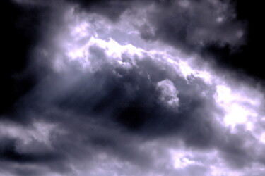 Fotografia intitolato "Clouds 23-4h" da Ken Lerner, Opera d'arte originale, Fotografia digitale