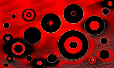 Fotografia intitulada "Dotted Spirals 2e3c" por Ken Lerner, Obras de arte originais, Fotografia digital