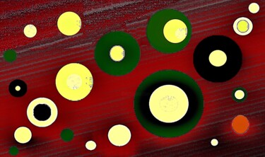 Фотография под названием "Dotted Spirals 2e8" - Ken Lerner, Подлинное произведение искусства, Цифровая фотография