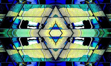 Photography titled "Flexed Glass 81a3b" by Ken Lerner, Original Artwork, Digital Photography