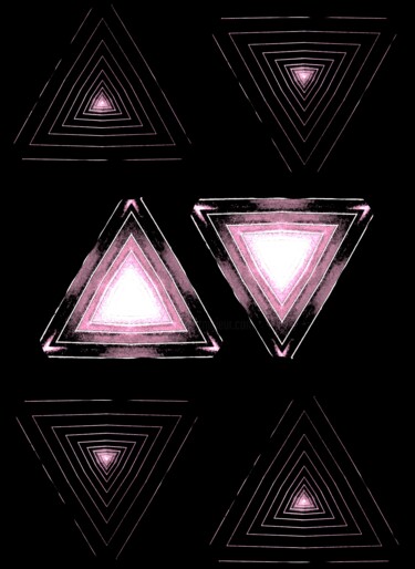 Fotografie mit dem Titel "Triangles 1c6" von Ken Lerner, Original-Kunstwerk, Digitale Fotografie