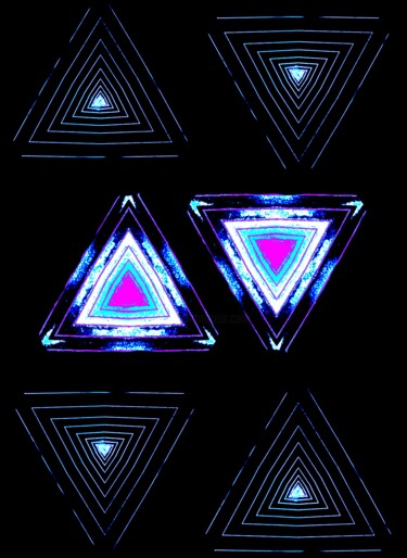 Фотография под названием "Triangles 1c7b" - Ken Lerner, Подлинное произведение искусства, Цифровая фотография