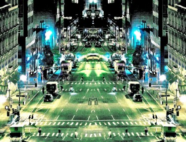 Fotografia intitolato "City Streets 23-1a3c" da Ken Lerner, Opera d'arte originale, Fotografia digitale