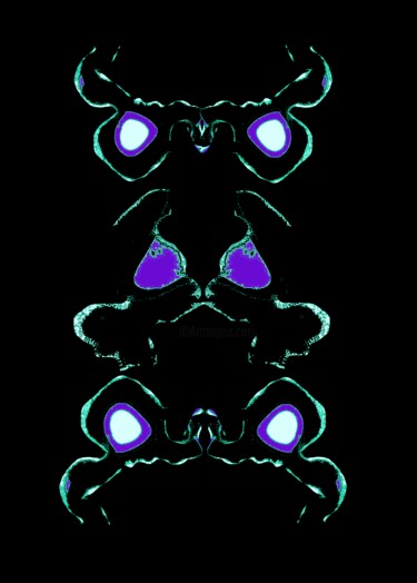 Фотография под названием "Owl 10b [Glowing 10…" - Ken Lerner, Подлинное произведение искусства, Цифровая фотография