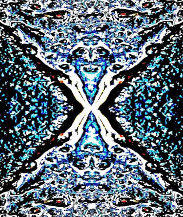 Photography titled "Cracked Ice 1x" by Ken Lerner, Original Artwork, Digital Photography