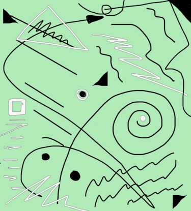 Grafika cyfrowa / sztuka generowana cyfrowo zatytułowany „Motion 23a4f” autorstwa Ken Lerner, Oryginalna praca, Malarstwo cy…