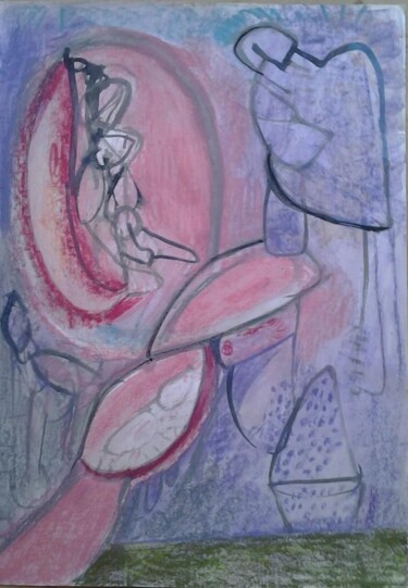 Painting titled "Rapture of the drea…" by Ken Pammen, Original Artwork, Gouache