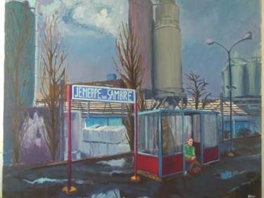 Painting titled "Jemeppe sur Sambre" by Kenan Olier, Original Artwork
