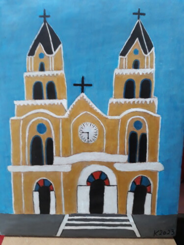 Pittura intitolato "Igreja" da Kenidy Oliveira, Opera d'arte originale, Acrilico