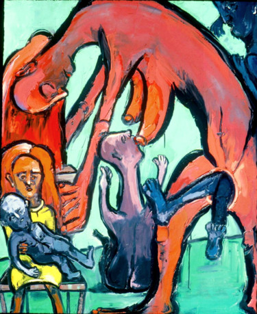 Pintura titulada "1993-evolution-stuc…" por Kenneth Agnello, Obra de arte original