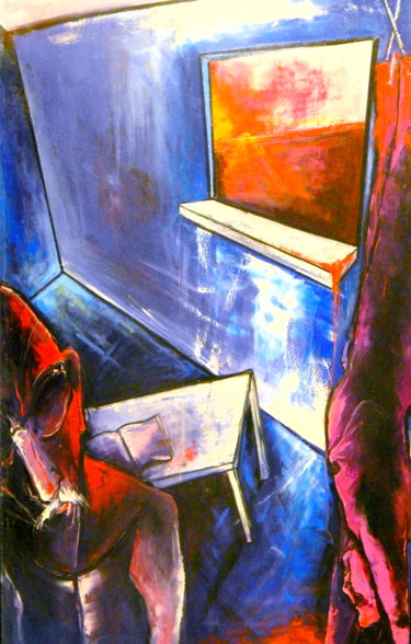 Painting titled "1987-the-blue-room.…" by Kenneth Agnello, Original Artwork