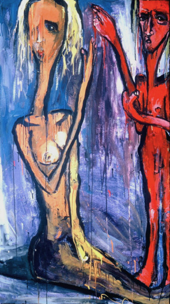 Painting titled "2001-the-couple-200…" by Kenneth Agnello, Original Artwork