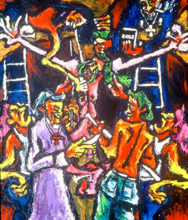 Painting titled "1979-crucifixion-th…" by Kenneth Agnello, Original Artwork