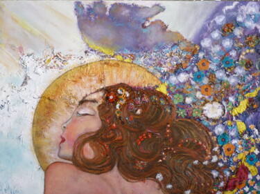 Pittura intitolato "Angele.jpg" da Kenra, Opera d'arte originale, Olio