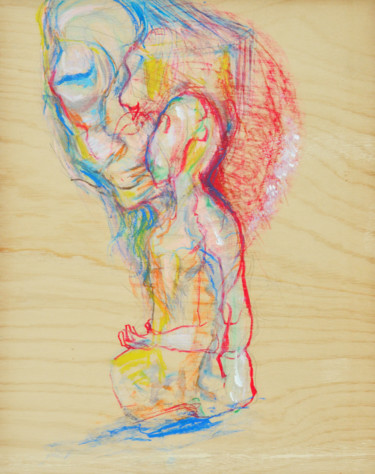 Painting titled "oneness" by Kenta Mizno, Original Artwork, Acrylic