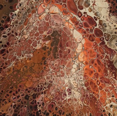 Peinture intitulée "Terre brûlée" par Kenz, Œuvre d'art originale, Acrylique