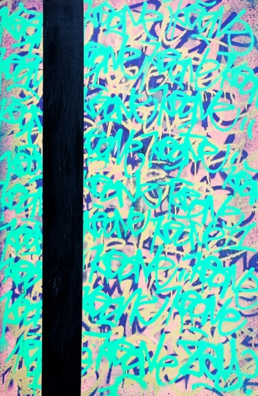 Картина под названием "Ombre et lumière 1" - Keone.178, Подлинное произведение искусства, Рисунок распылителем краски Устано…
