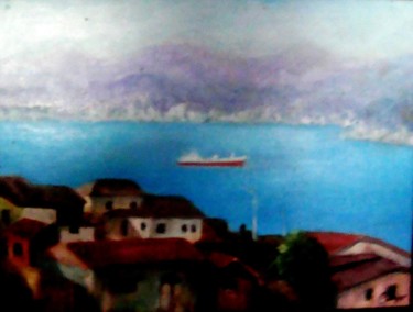 Peinture intitulée "Valparaiso" par Carolina Kergall, Œuvre d'art originale
