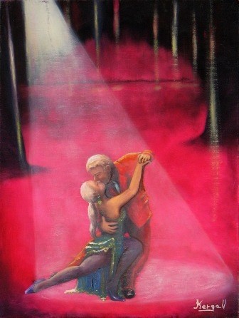 Peinture intitulée "Tango" par Carolina Kergall, Œuvre d'art originale